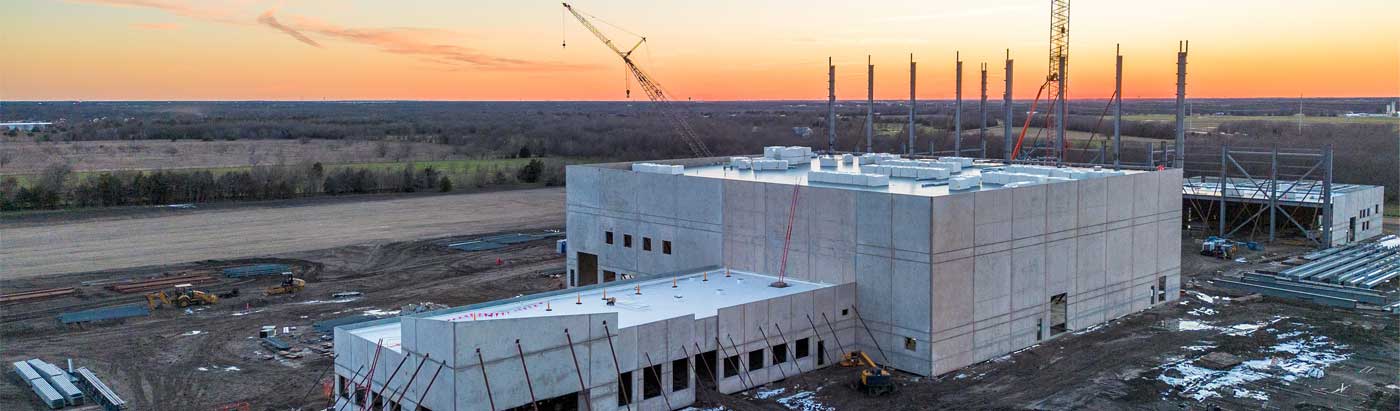 Building under construction in Greenville, TX
